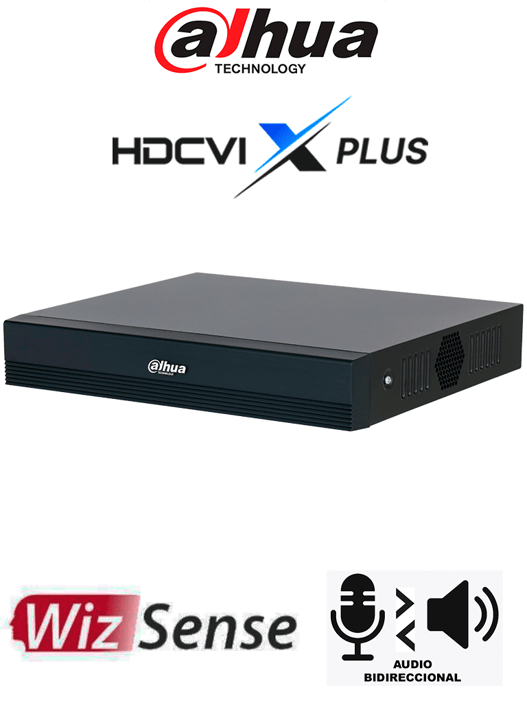 DAHUA DH-XVR1B16-I/T -DVR de 16 canales 1080p Lite WizSense y Cooper-I/ Audio Bidireccional en los 16 Canales/ H.265+/ Soporta Hasta 18 canales IP y 8 canales con SMD Plus/ Búsqueda Inteligente Personas y Vehículos/ Compatible con Dolink Care #DVNU