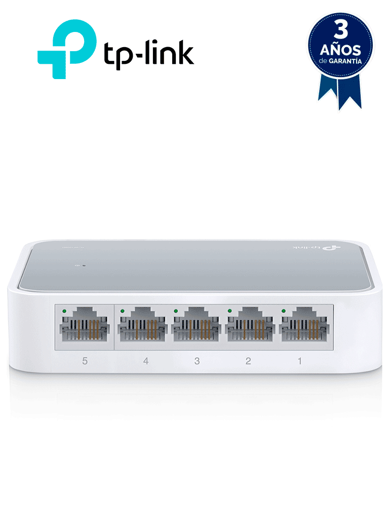 TP-LINK TL-SF1005D - Switch de escritorio con 5 puertos RJ45 Fast Ethernet, diseño en plástico y configuración plug and play. #MARTPL1#TPLM1